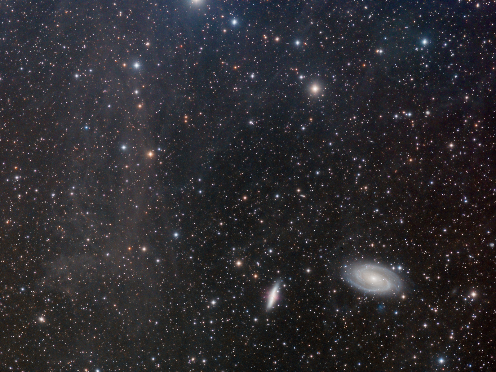 Dust Cloud IFN near M81 and M82 at high resolution