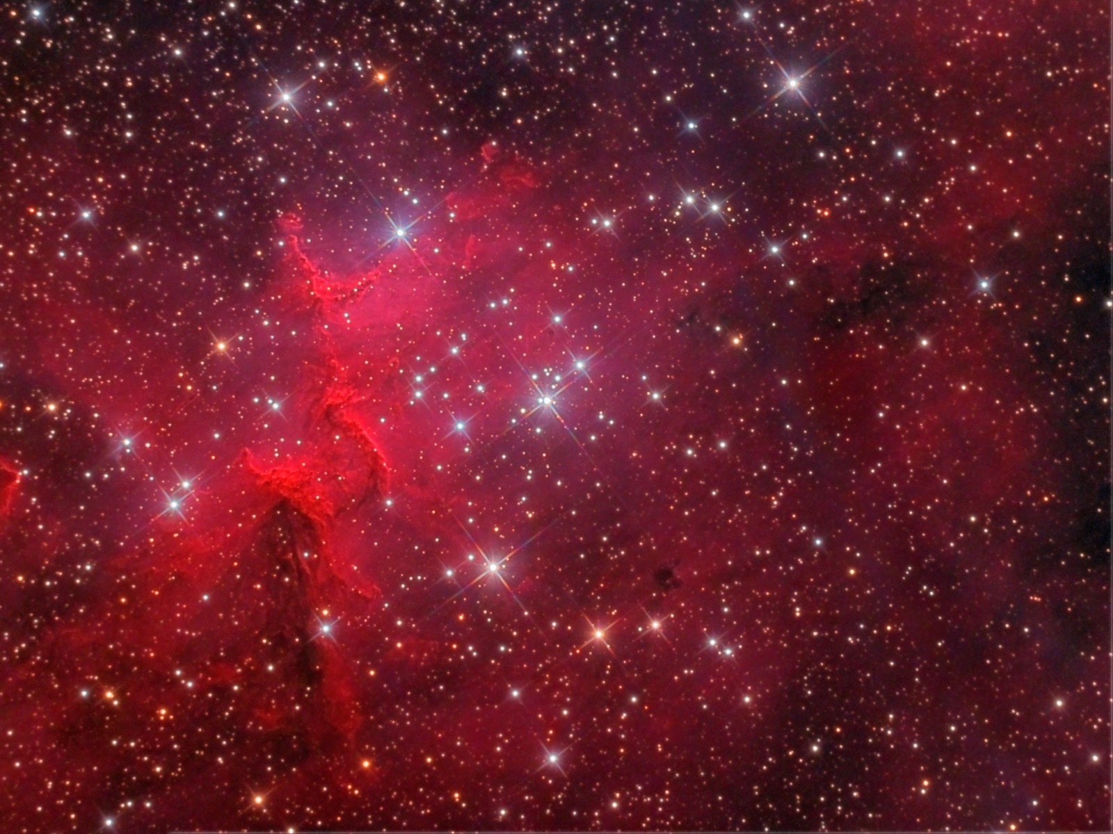 Emission Nebula IC1805 at high resolution