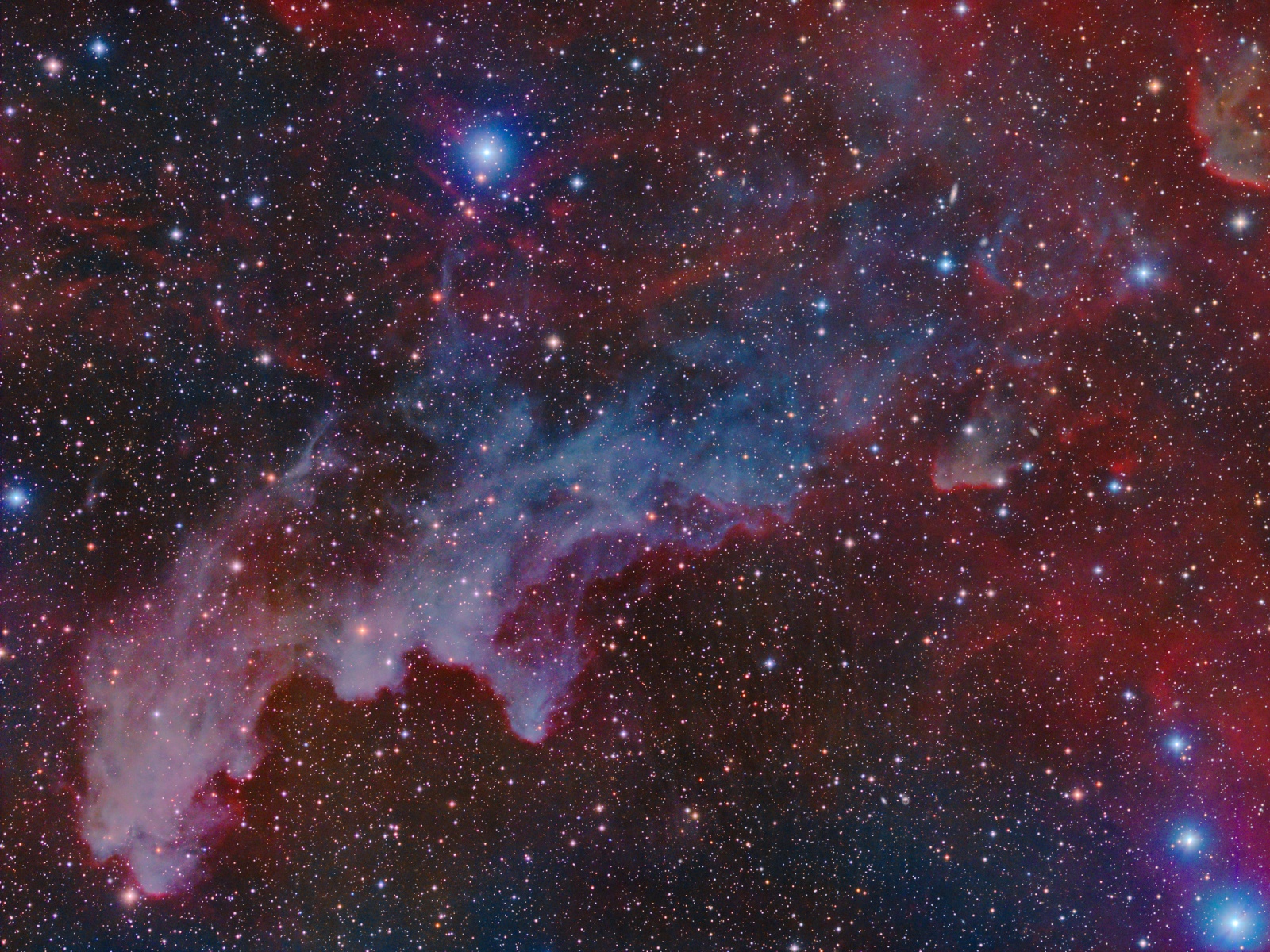 Dust Cloud IC2118 - Witch Head Nebula at high resolution