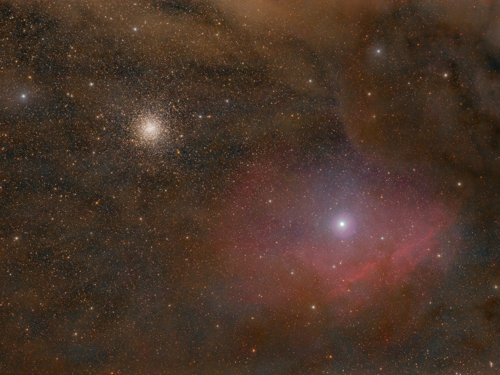 Dust Cloud M4 & VdB104 at high resolution