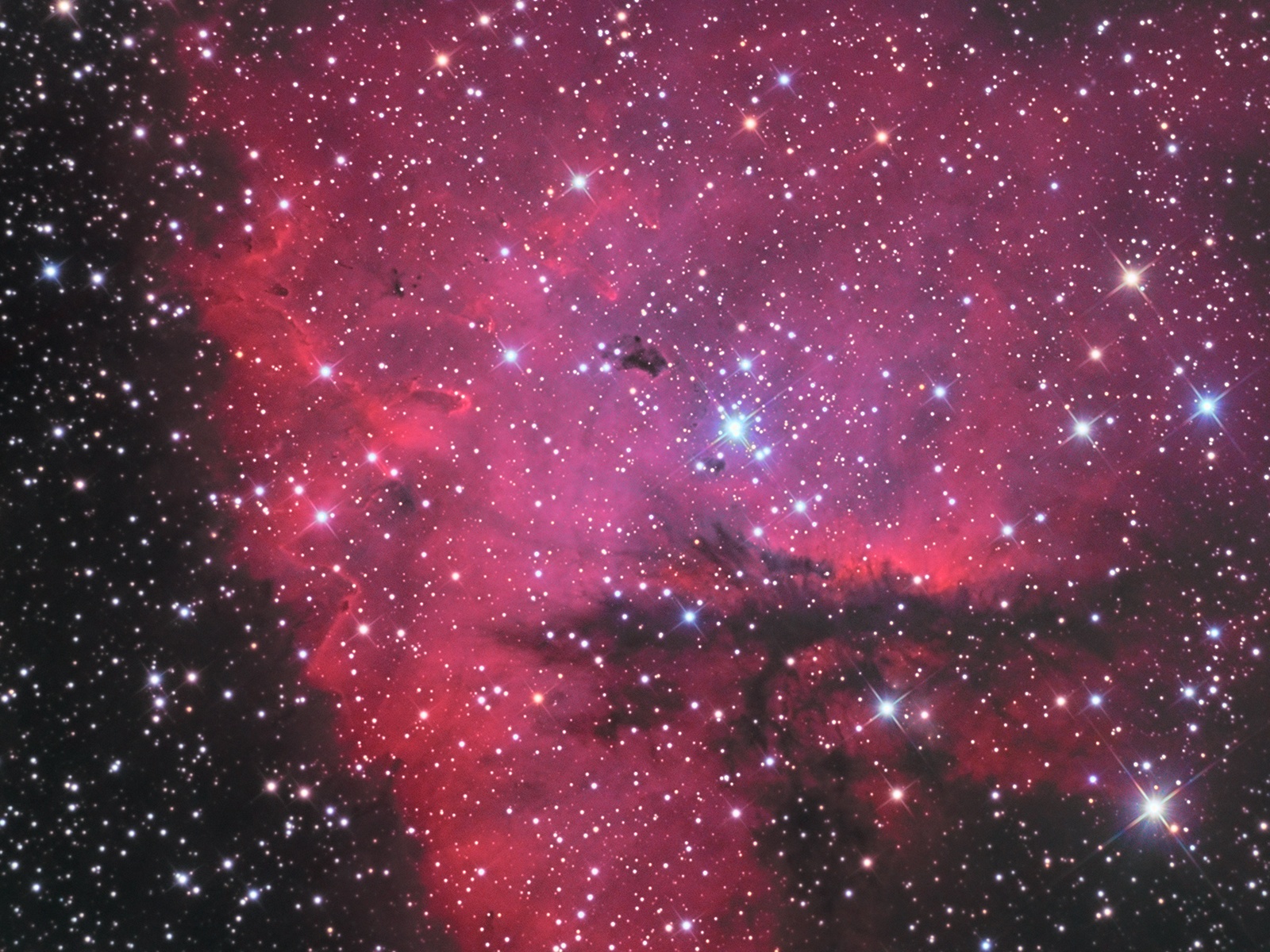 Emission Nebula NGC281 - The Pac-Man Nebula at high resolution