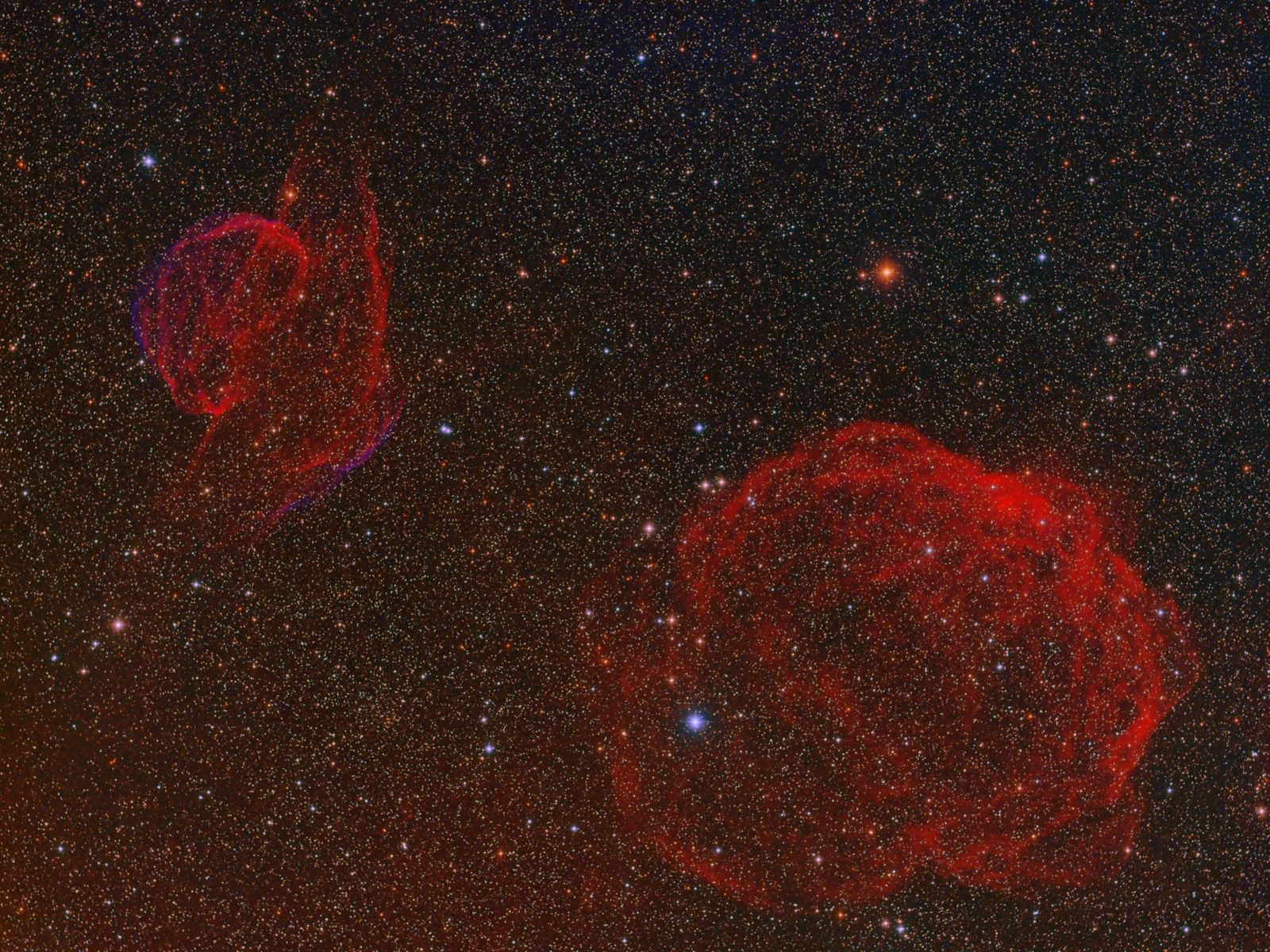 Supernova Remnant Sh2-224 & Sh2-223 at high resolution