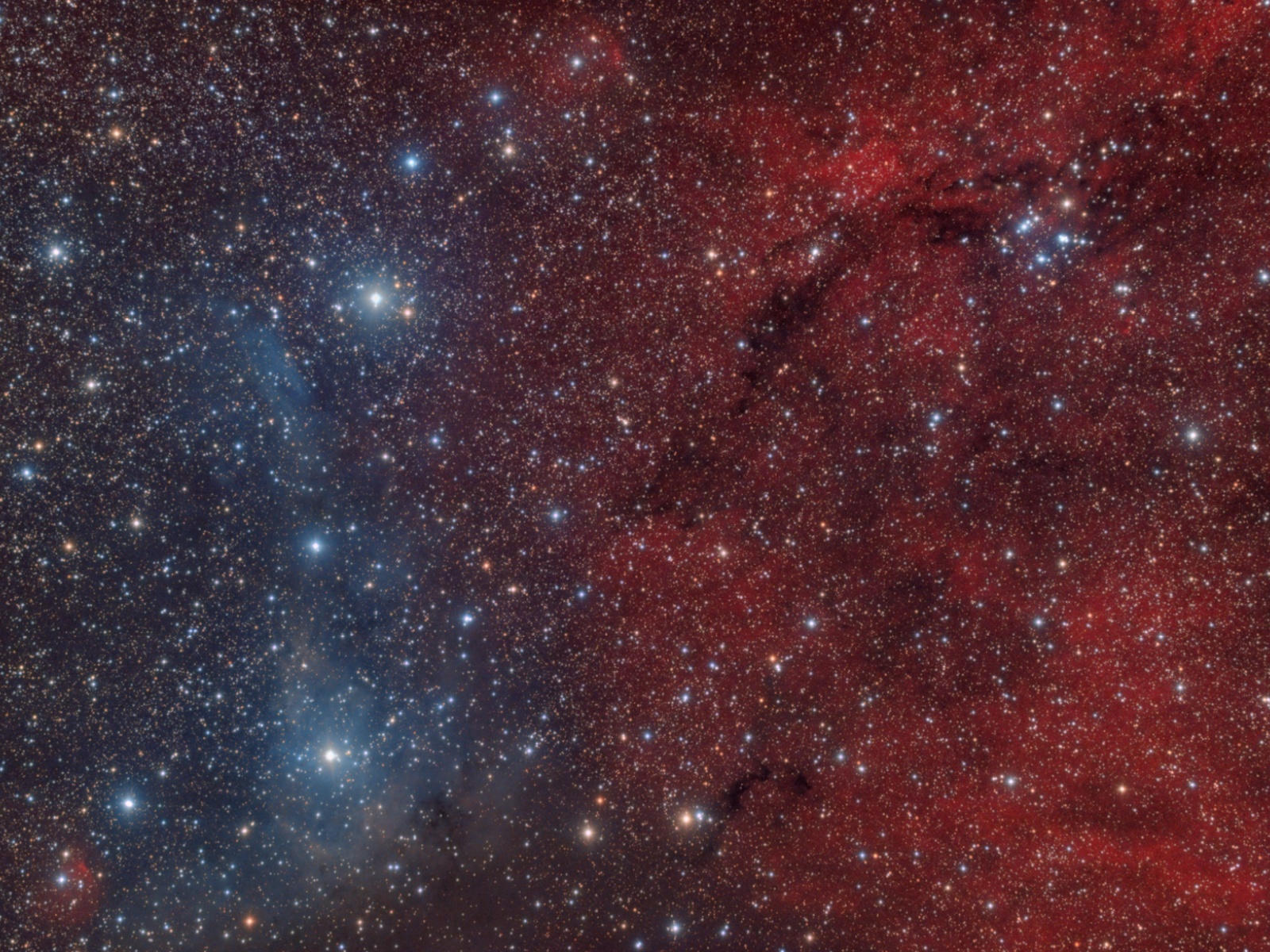 Dust Cloud VdB14 - VdB15 - Sh2-202 at high resolution